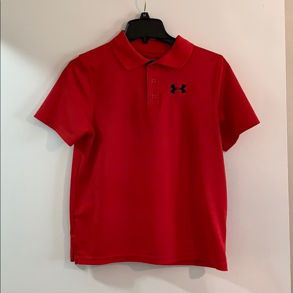 Under Armour Other - Under Armor Boys Youth Large- Heat Gear Polo